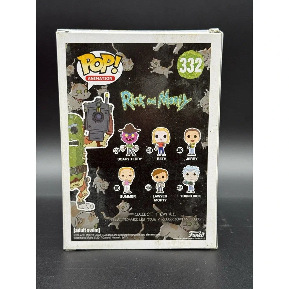 Funko Pop! Animation: Rick and Morty Pickle Rick #332 with Laser and Protector